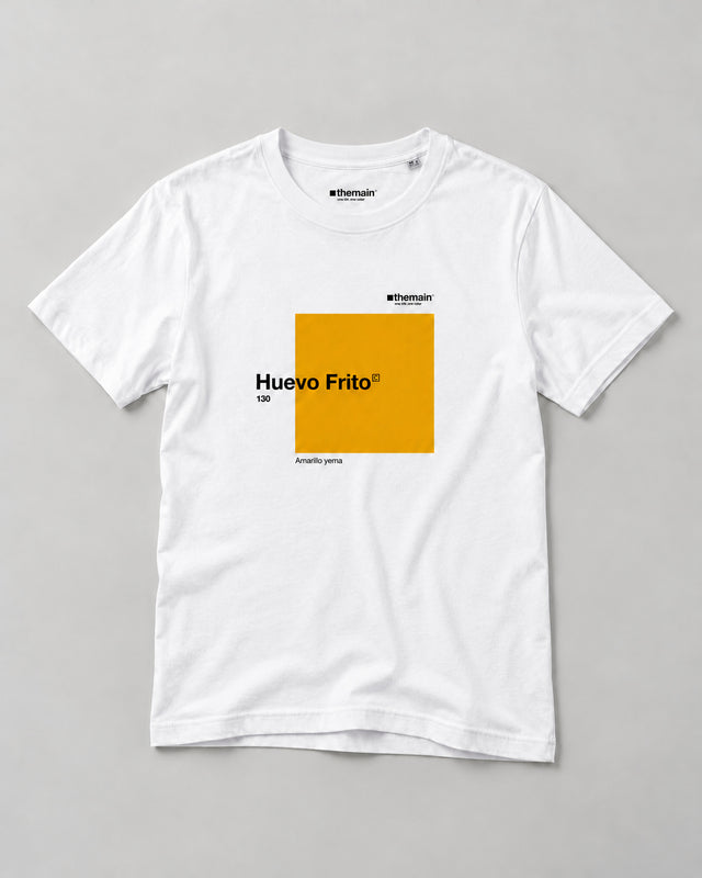 Huevo frito — camiseta blanca, portada